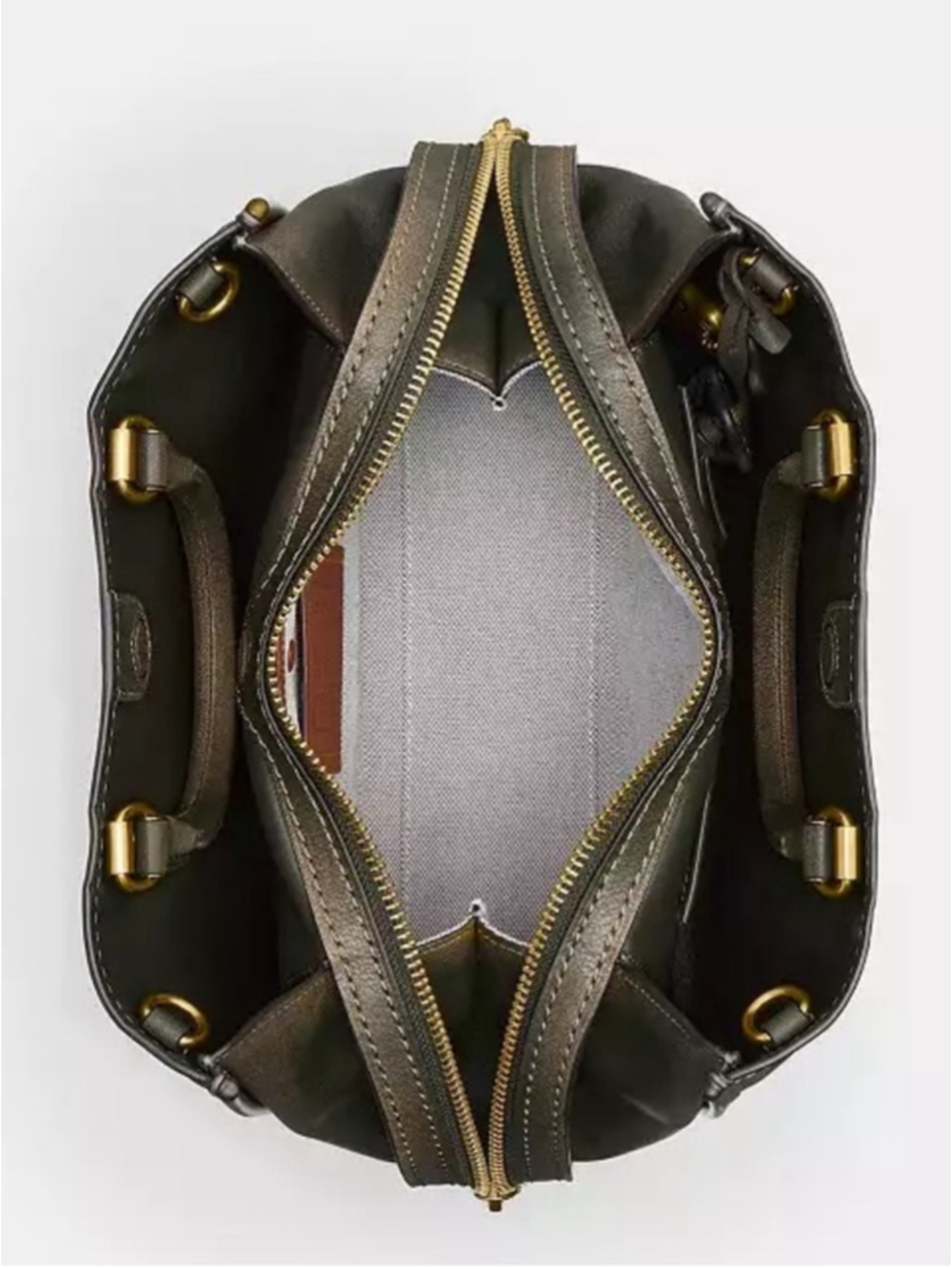 NEW Coach Rogue 31 CEN42 Green Loved Leather Full Grain Shoulder Crossbody Bag N - Picture 7 of 16